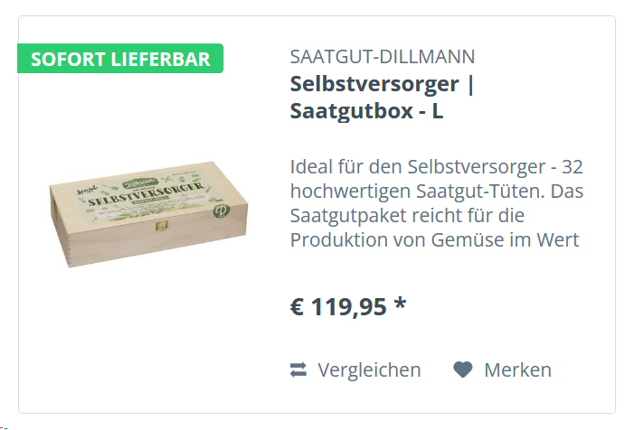 Selbstversorger Saatgutbox - L