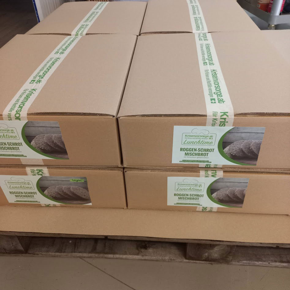 Lunchtime ROGGENSCHROT-MISCHBROT – Vom Teig bis in den Karton - sorgfältig Hergestellt