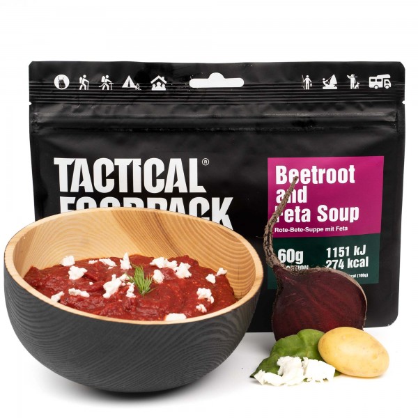 Rote Beete Suppe mit Feta | Beetroot and Feta Soup