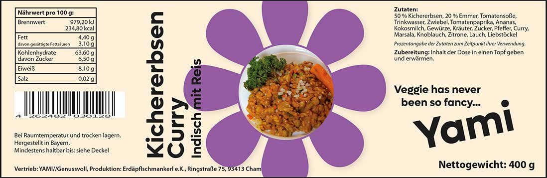 Kichererbsen Curry - vegetarisch